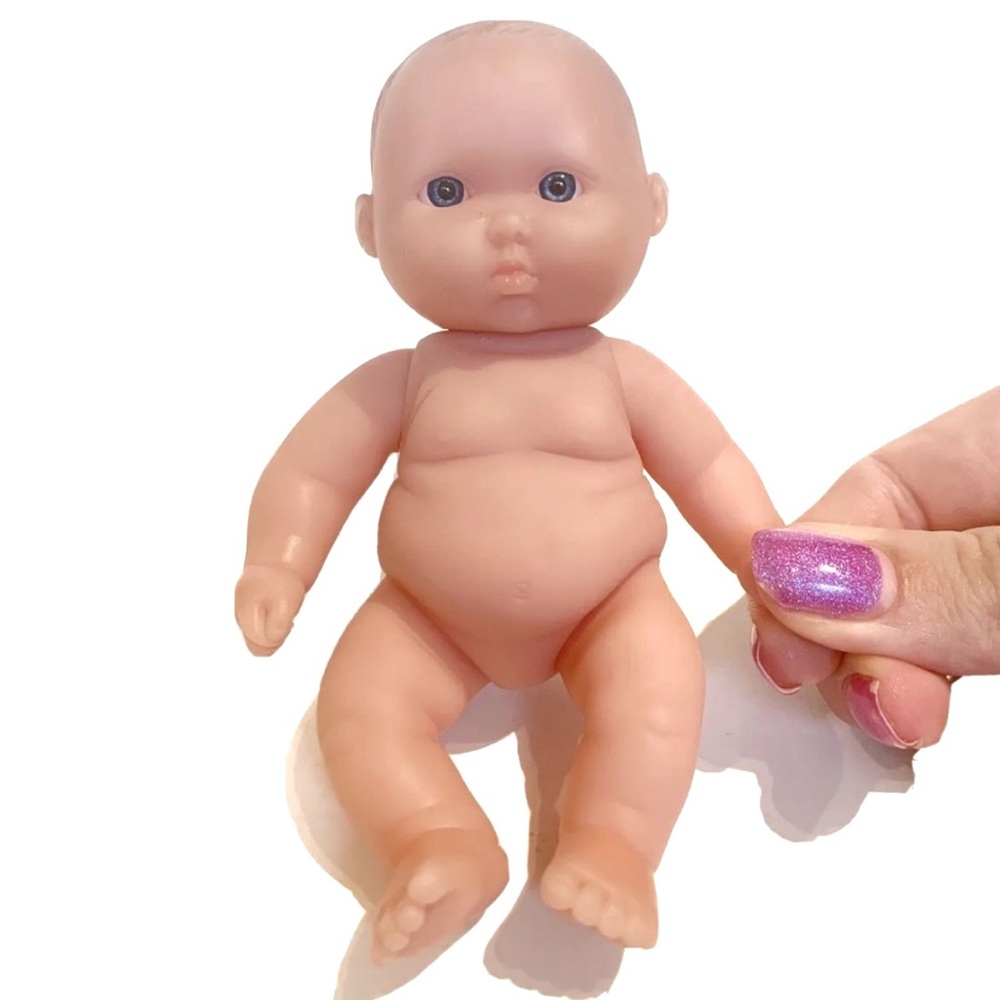 Berenguer Realistic Miniature Baby Doll Blue Eyes Naked Movable Cute Natural Toy